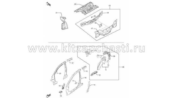 Кронштейн заднего фонаря правый Faw Besturn B50 FA0170440